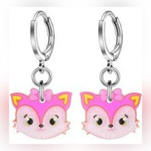 Hypoallergenic Acrylic Dangle Hoop Earrings